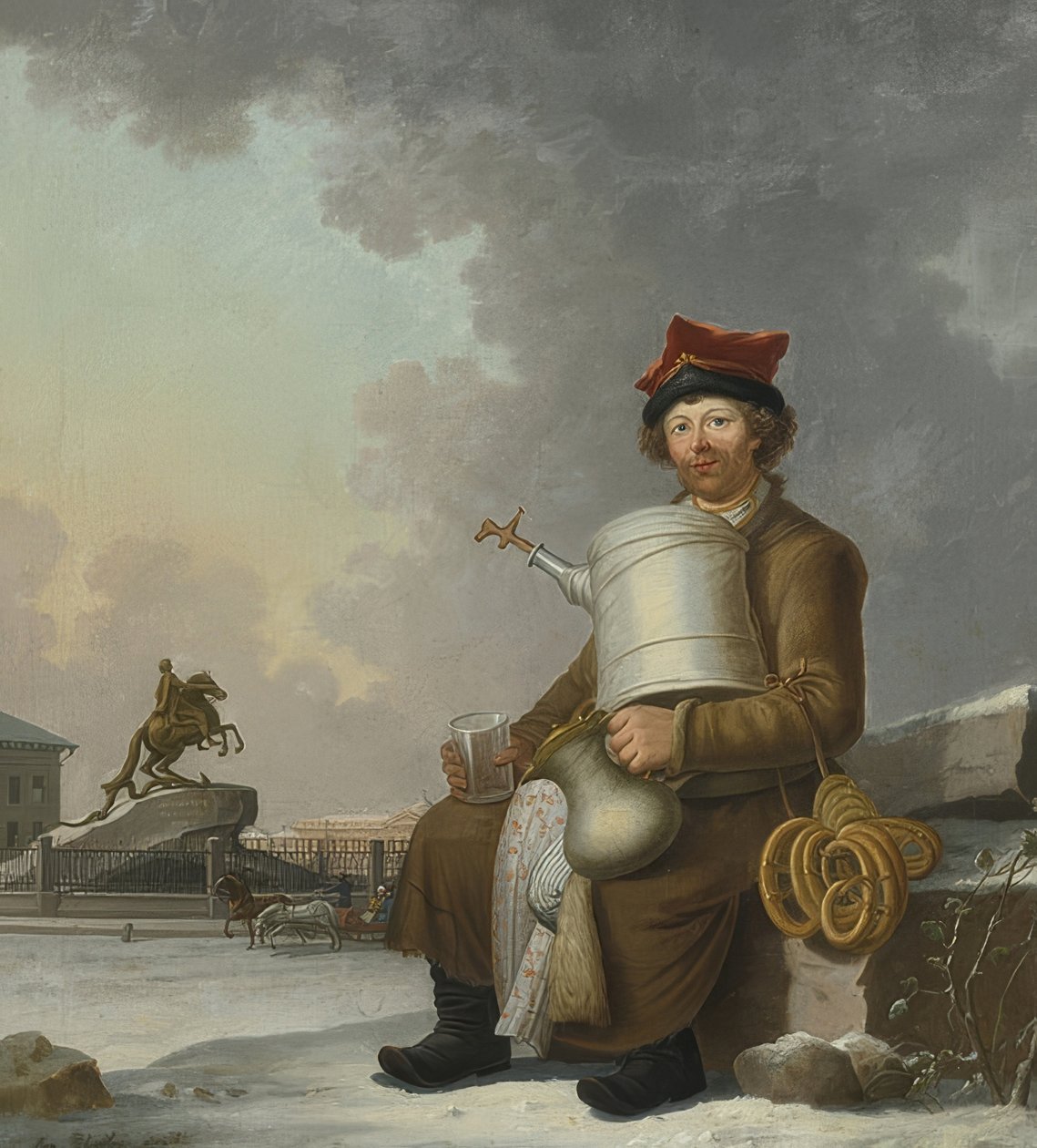 Sbiten säljare i St Petersburg. 1800 av Benjamin Paterssen