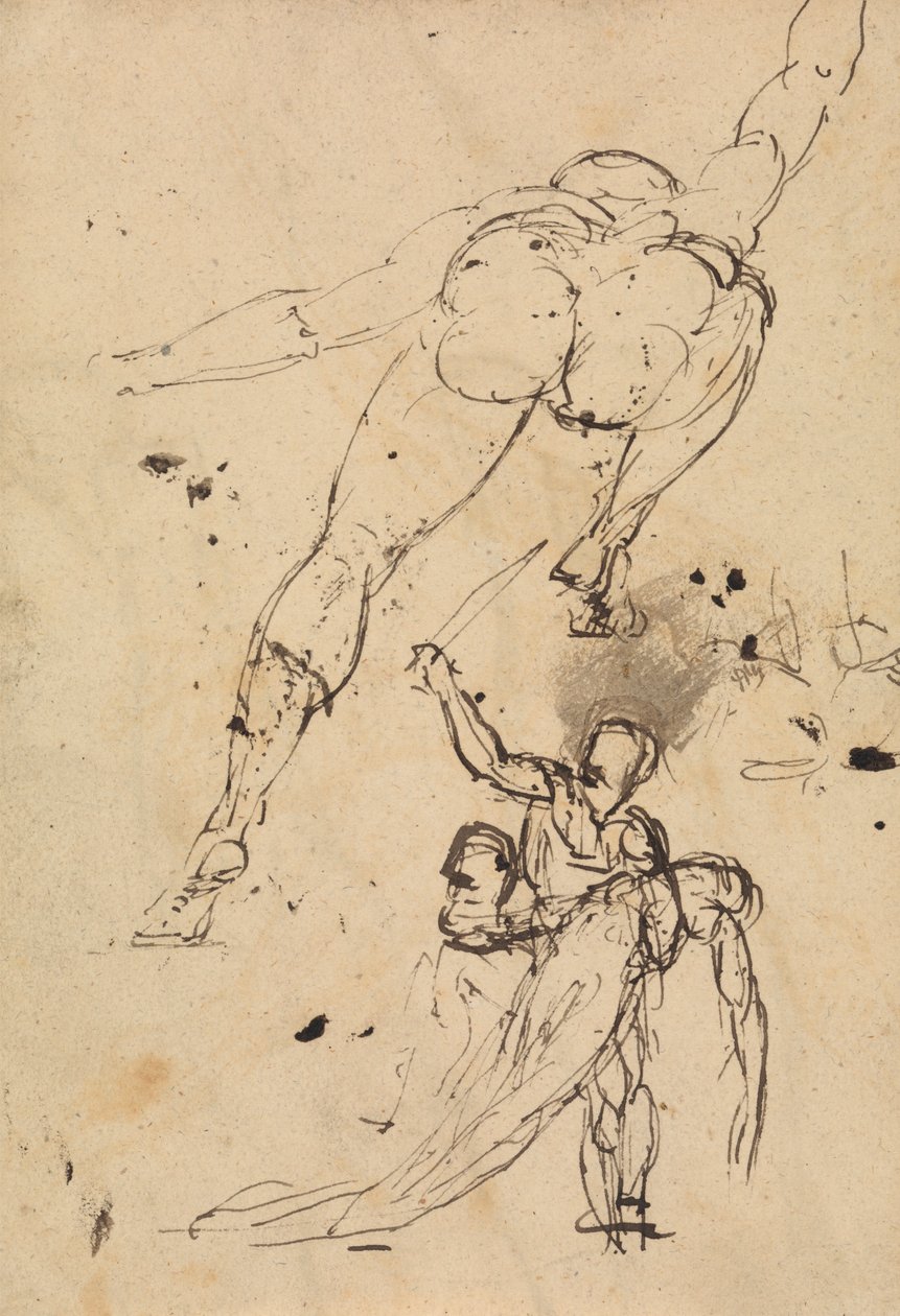 Studie för Hercules och Persephone av Benjamin Robert Haydon