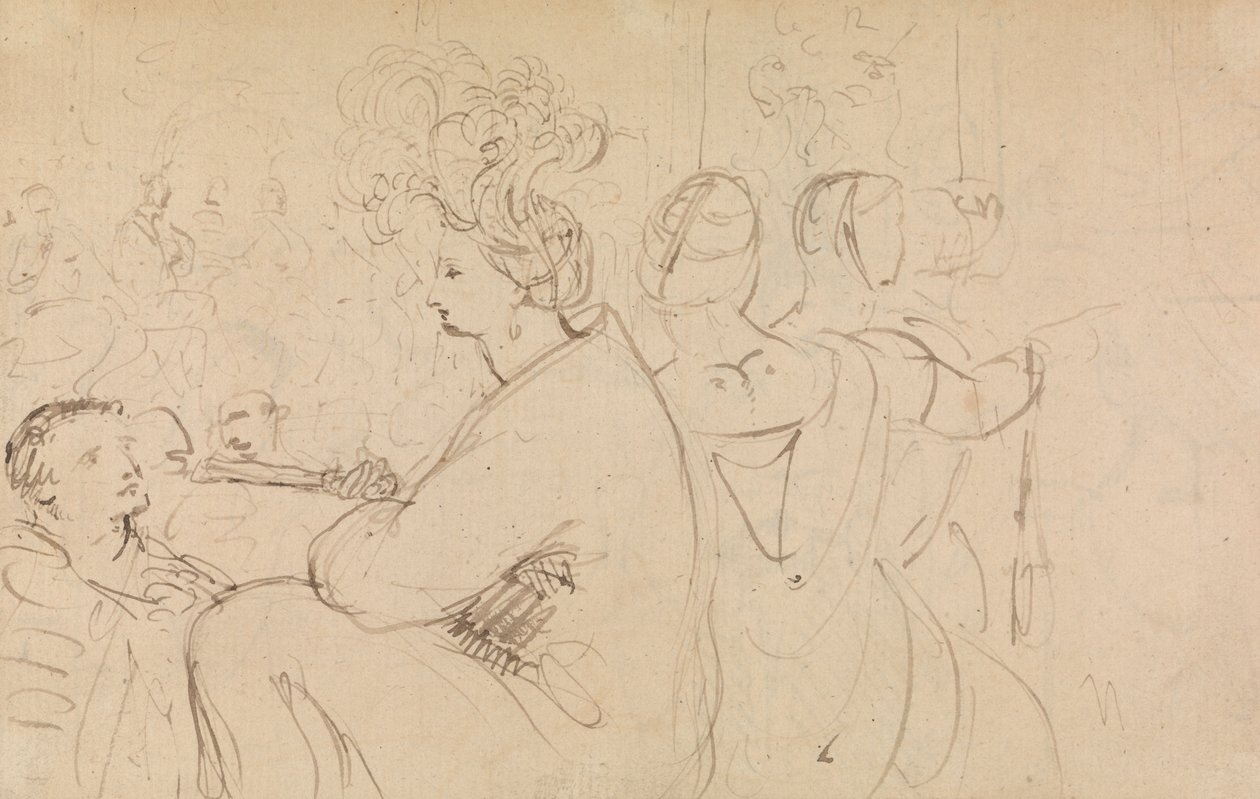 Studie av sittande figurer av Benjamin Robert Haydon