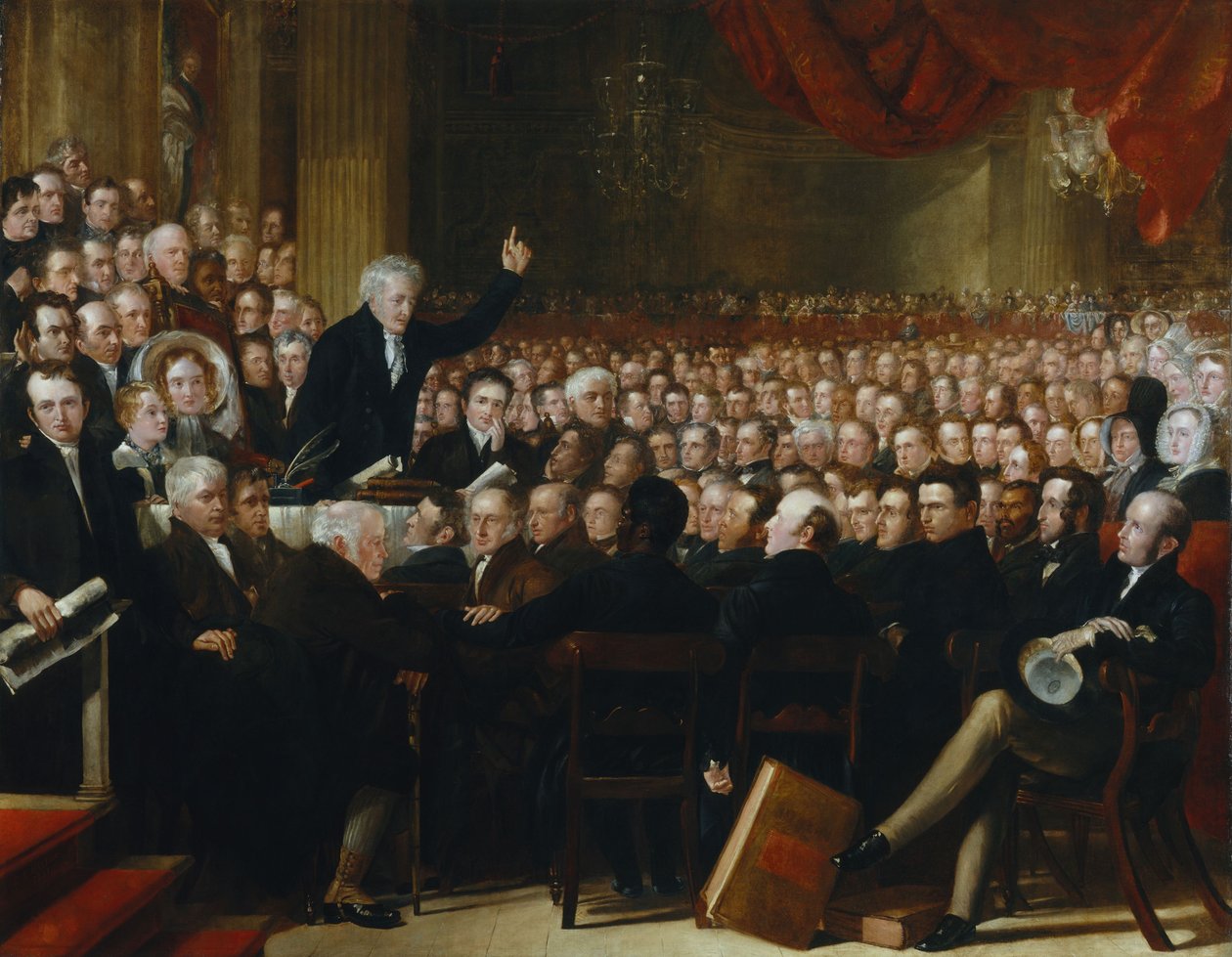 Konventionen mot slaverisamhället av Benjamin Robert Haydon