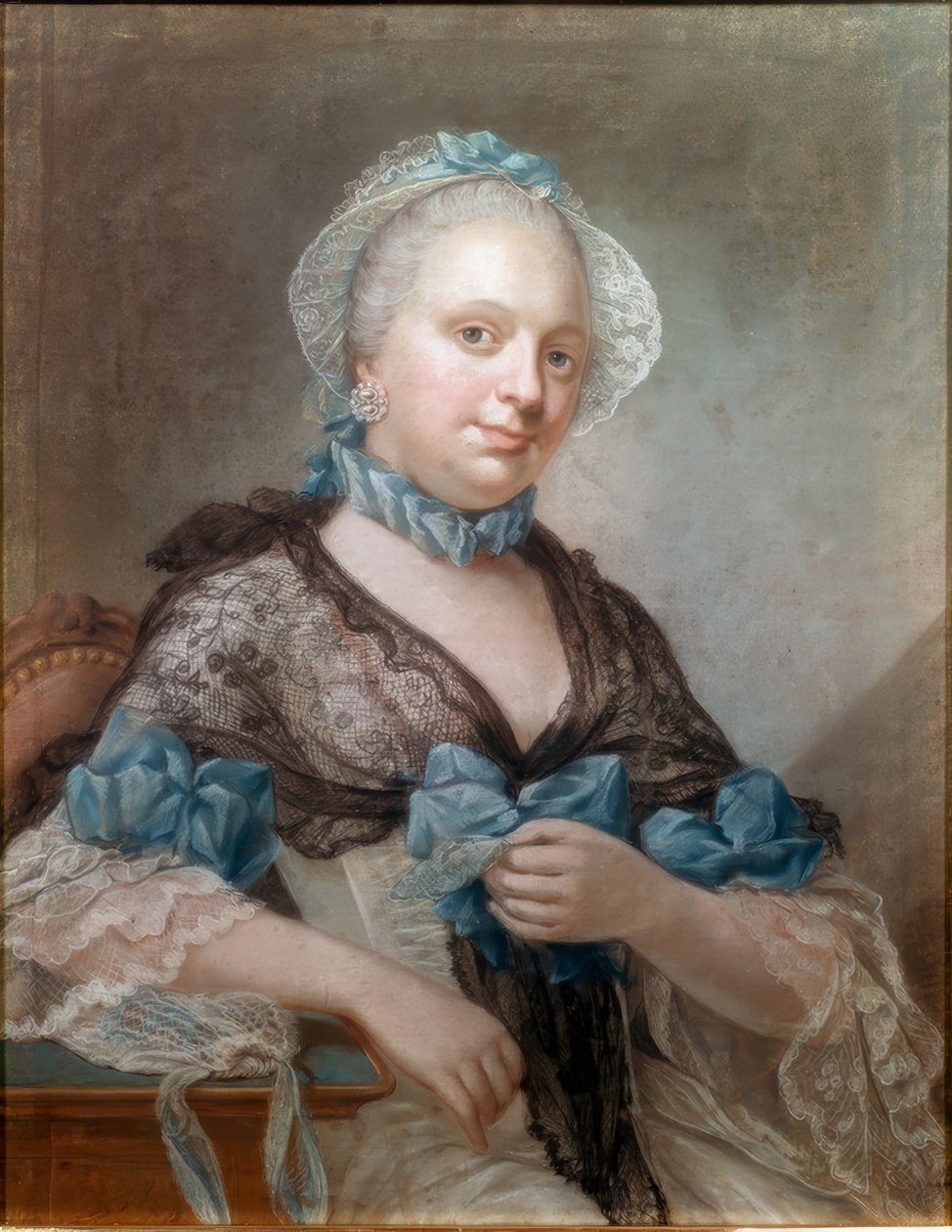 Porträtt av en kvinna av Benjamin Samuel Bolomey