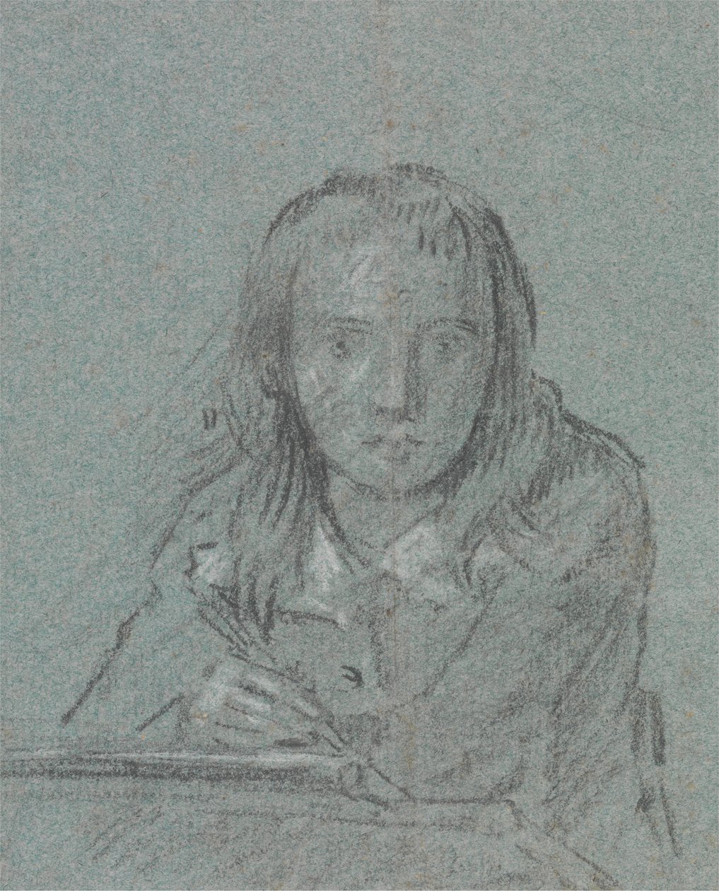 Konstnärens son skriver av Benjamin West