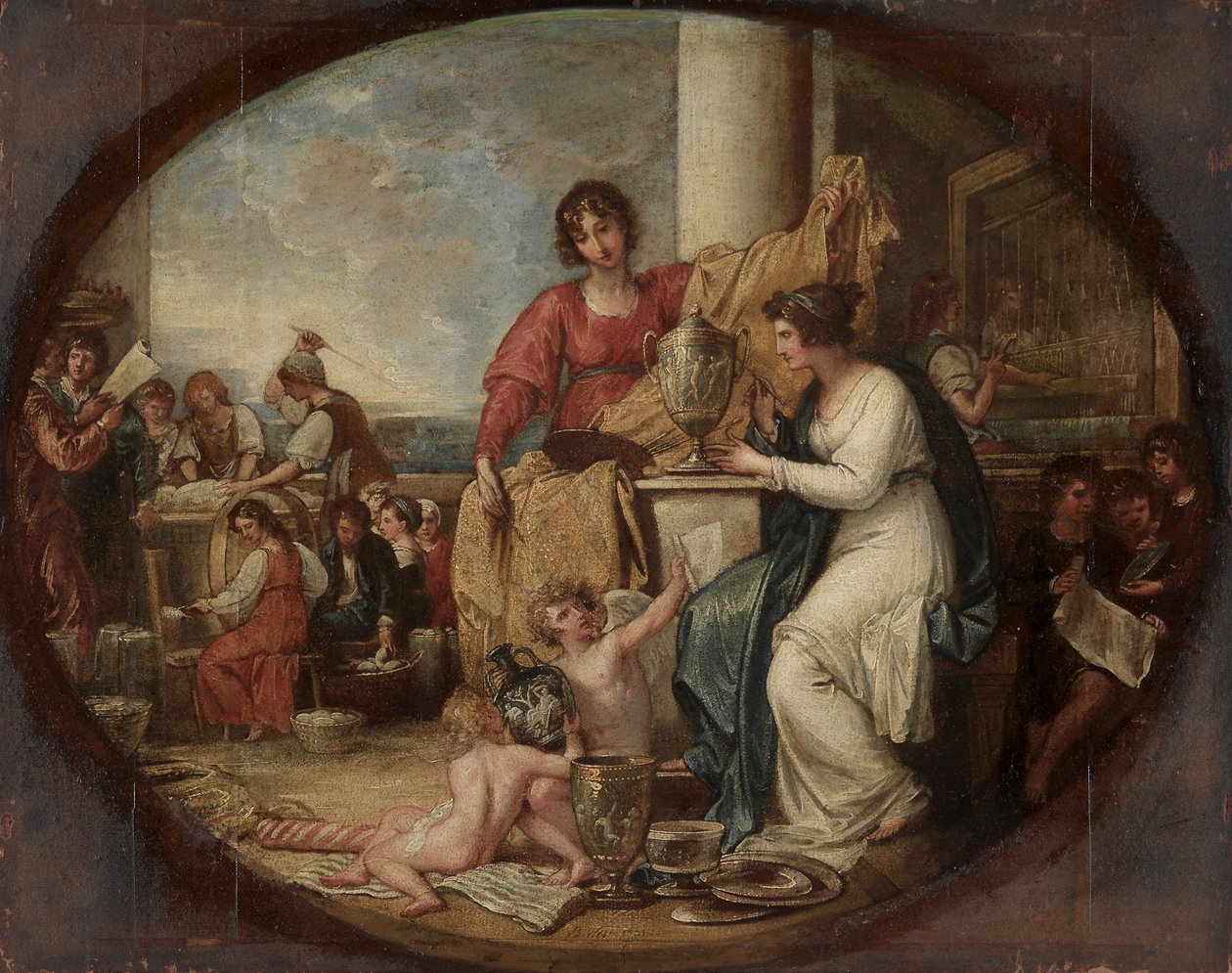 British Manufactory, A Sketch, 1791. av Benjamin West