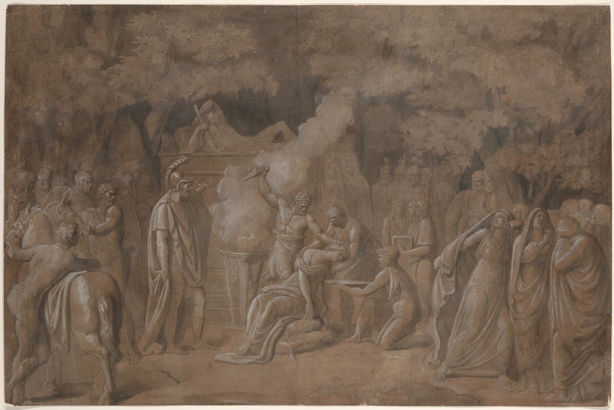 Iphigenias död (?) av Benjamin West
