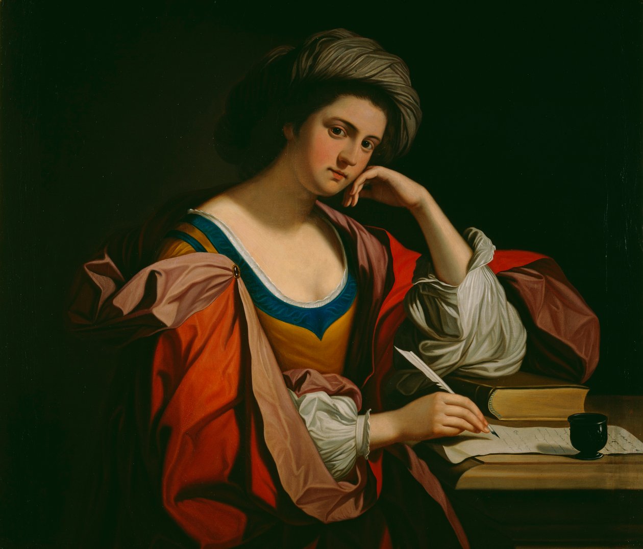 "Katherine Clayton, Lady Howard de Walden", 1772. av Benjamin West