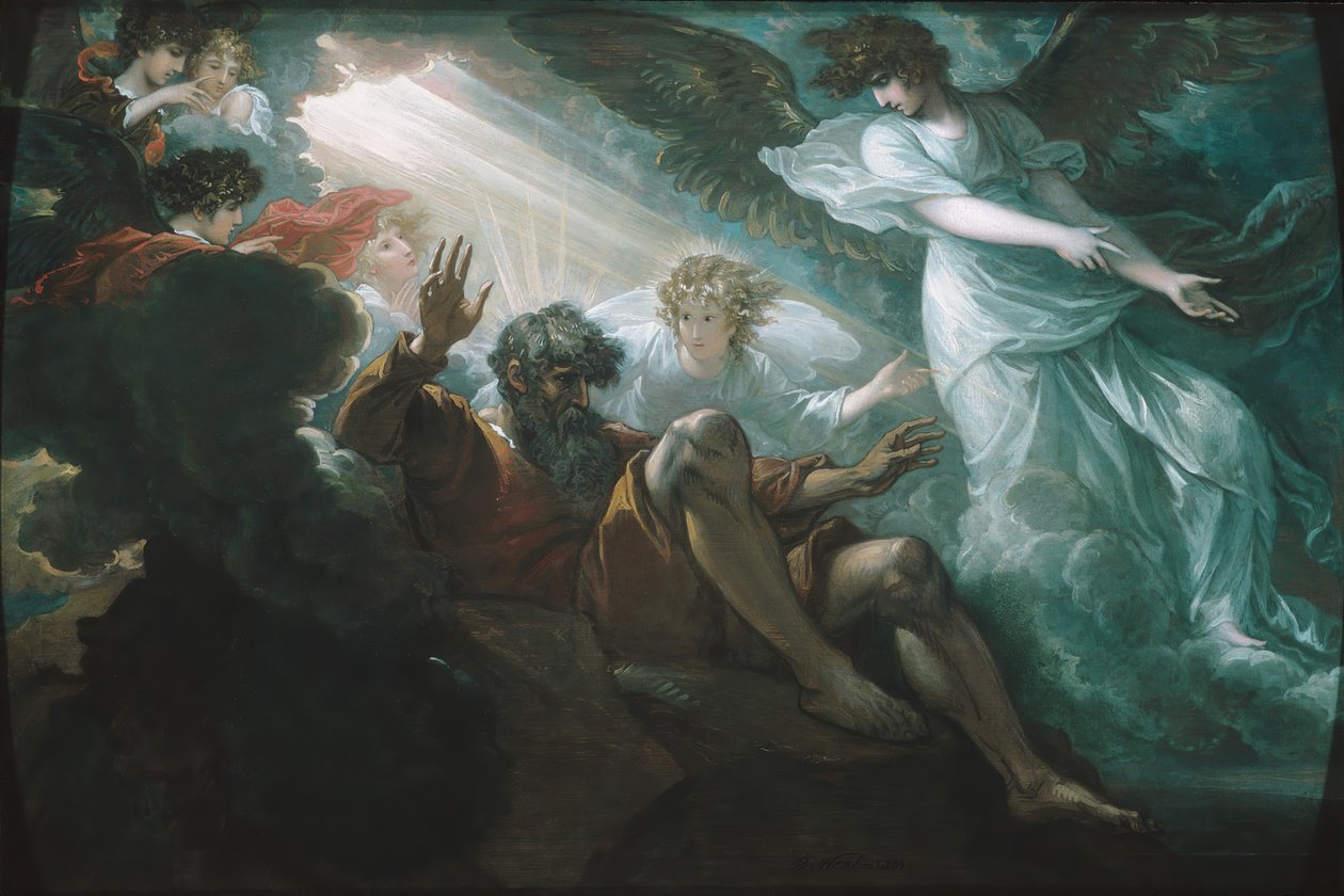 Moses visade det utlovade landet, 1801. av Benjamin West