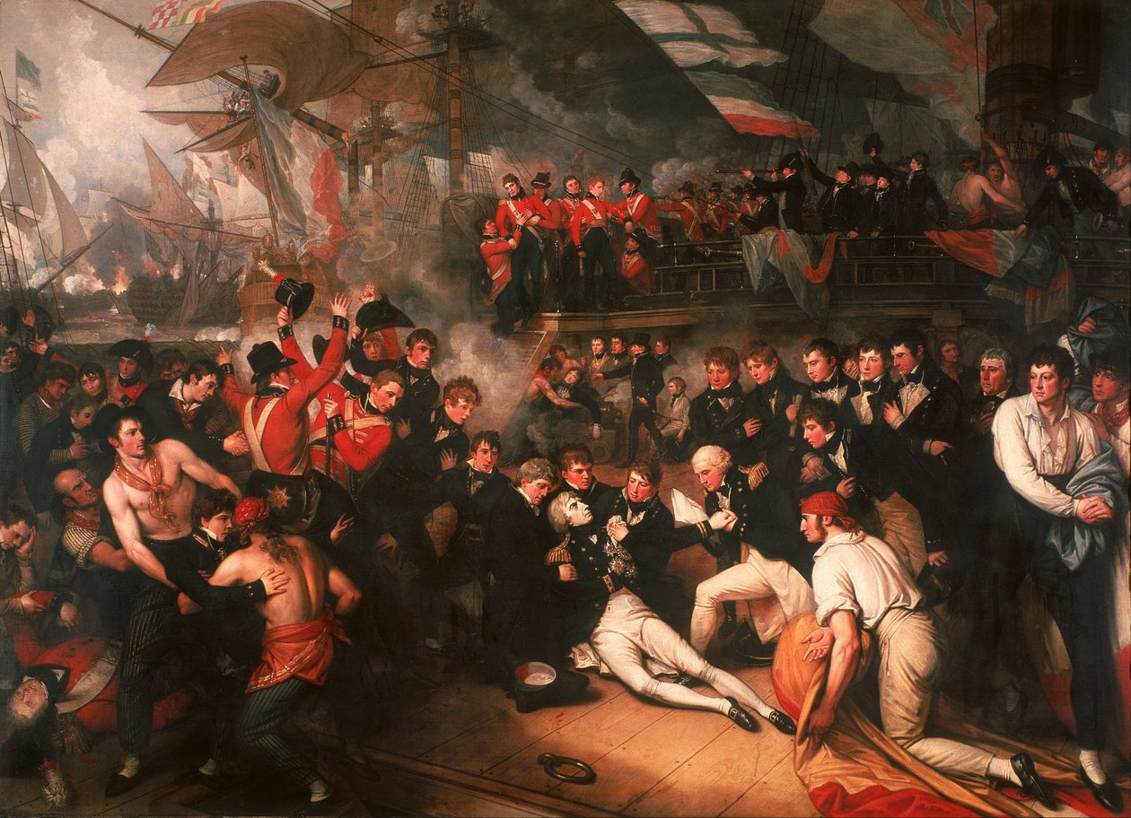 Nelsons död, 1806 av Benjamin West