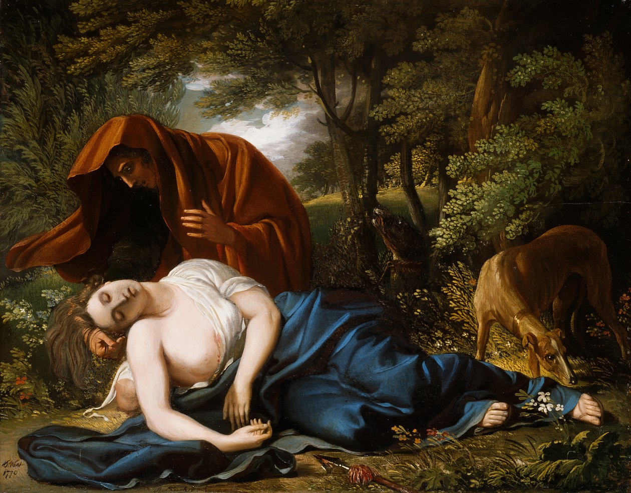 Prokris död av Benjamin West