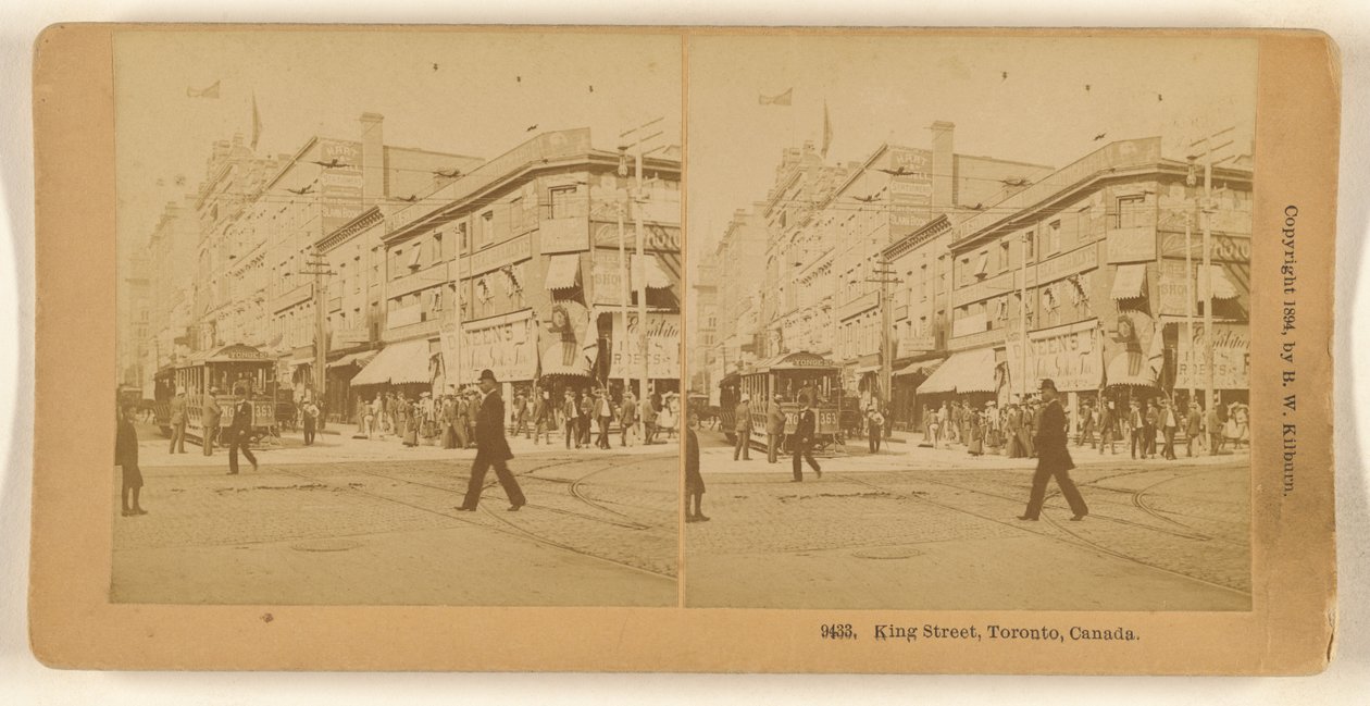 King Street, Toronto, Kanada. av Benjamin West Kilburn