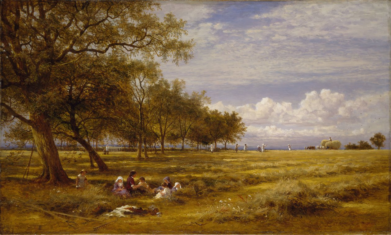 An English Hayfield, 1878. av Benjamin Williams Leader