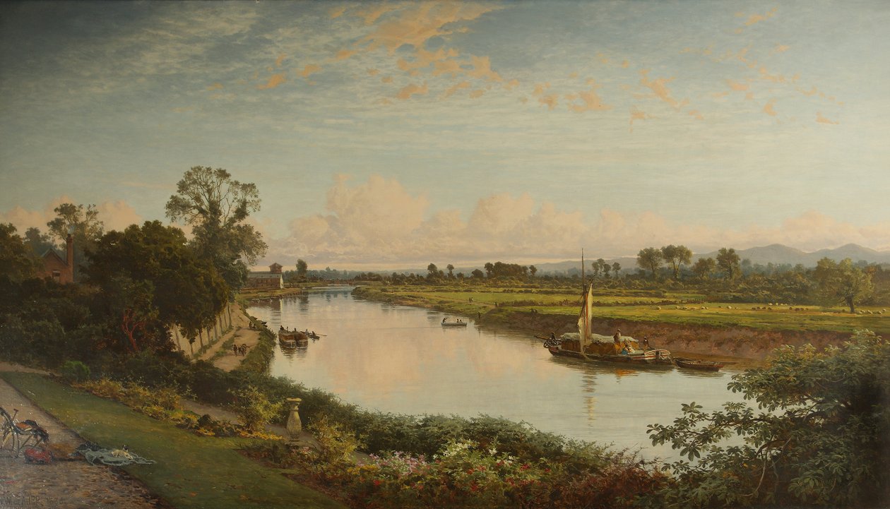 Smooth Severn Stream, 1886 av Benjamin Williams Leader