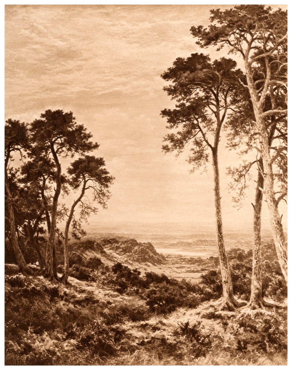 Solnedgång efter regn, 1903 av Benjamin Williams Leader