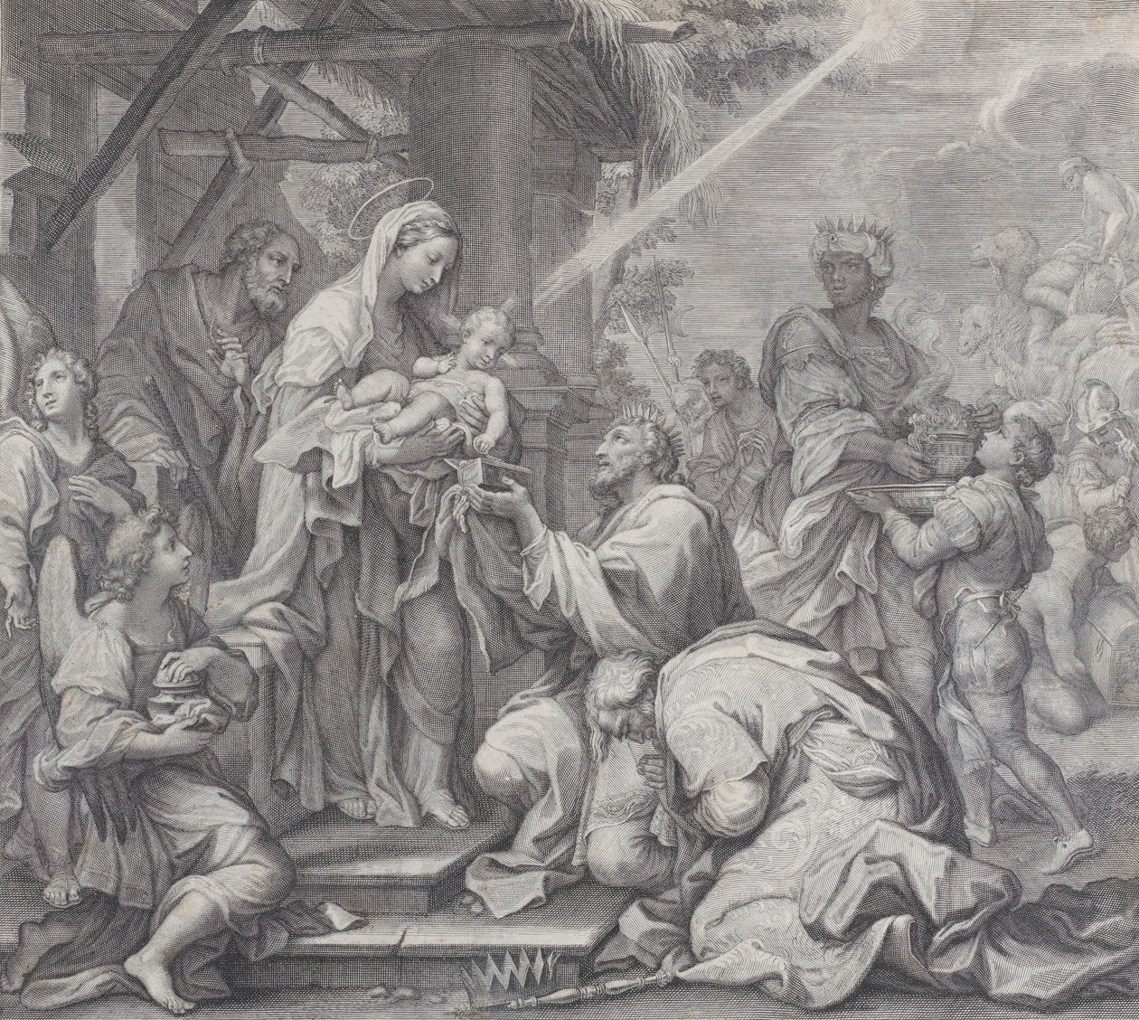 Magiernas tillbedjan, 1714-24. av Benoît Farjat