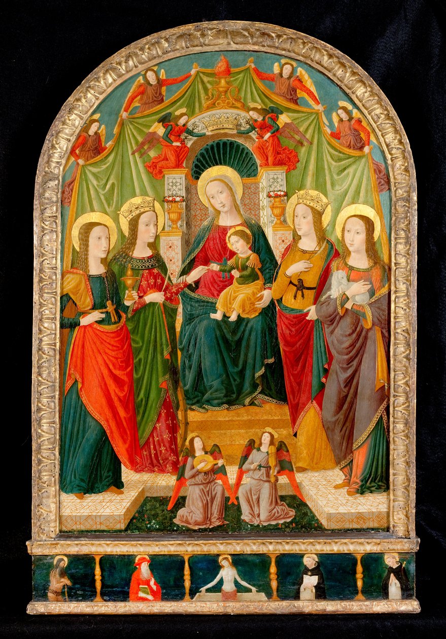 Sankt Katarins mystiska äktenskap av Benozzo di Lese di Sandro Gozzoli