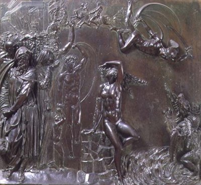 Perseus räddar Andromeda (brons) av Benvenuto Cellini
