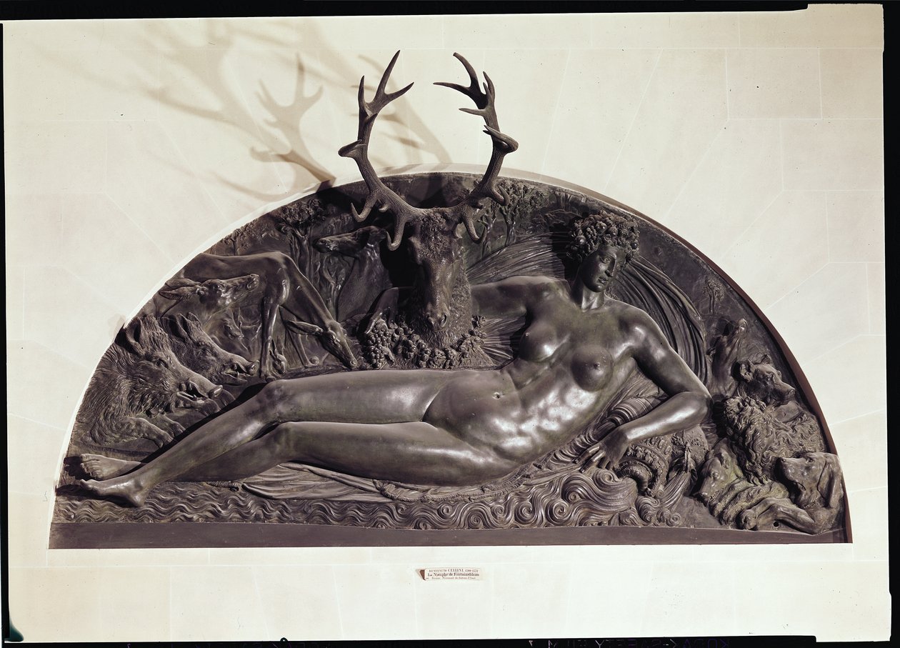 The Nymph of Fontainebleau, 1542 (brons) av Benvenuto Cellini