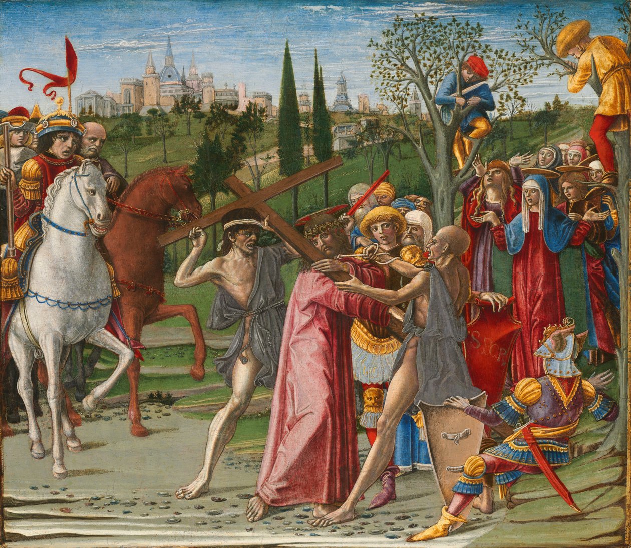 Kristus som bär korset, troligen 1491. av Benvenuto di Giovanni