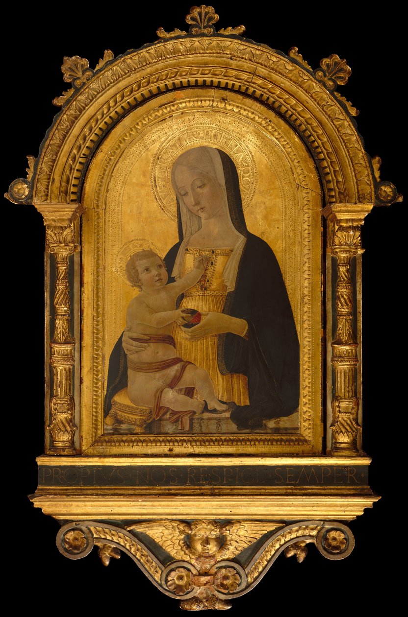 Madonna och barn, ca. 1470. av Benvenuto di Giovanni