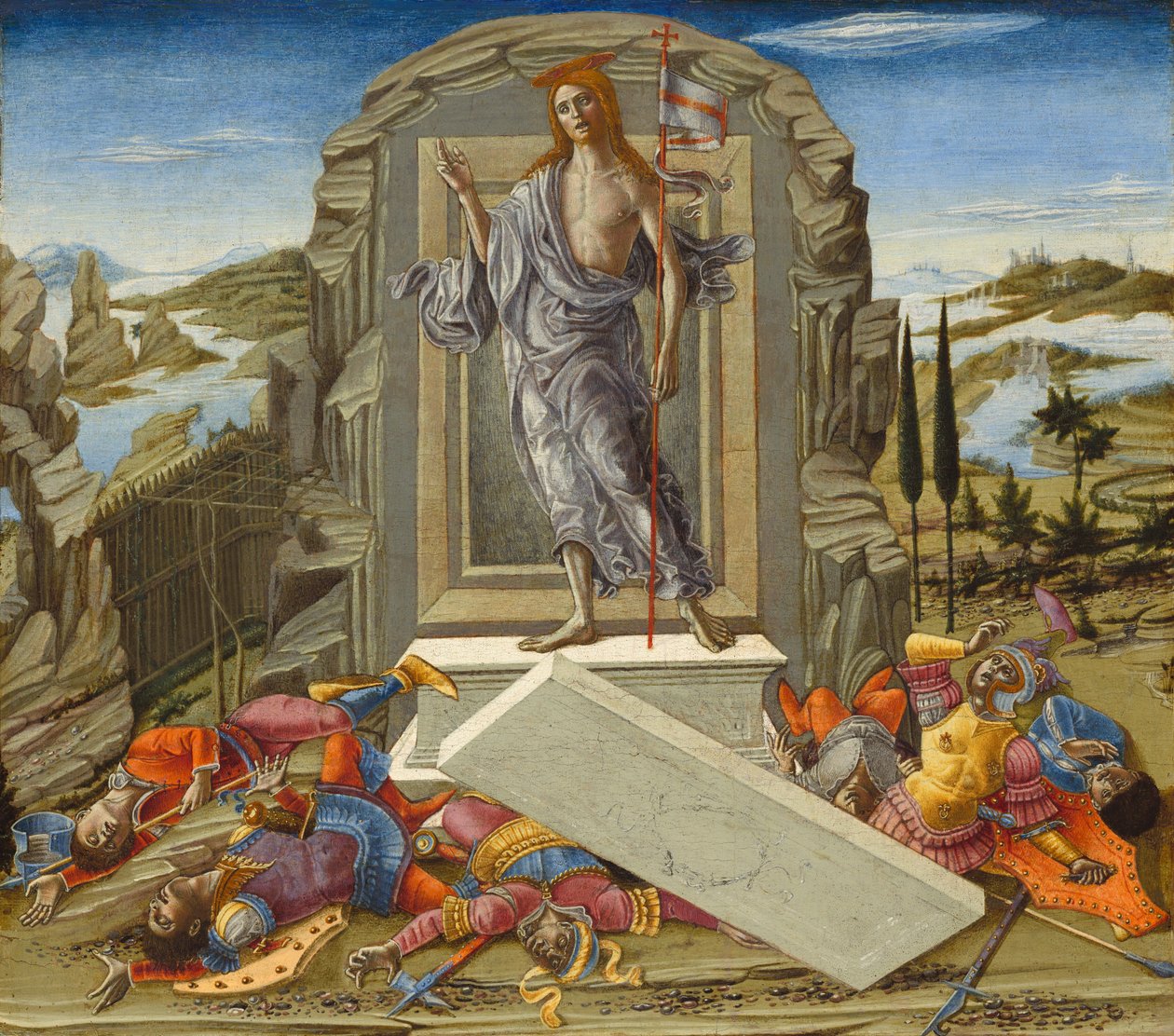Uppståndelsen, troligen 1491. av Benvenuto di Giovanni