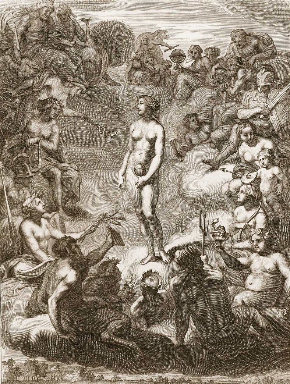 Pandoras ask, 1730 av Bernard Picart