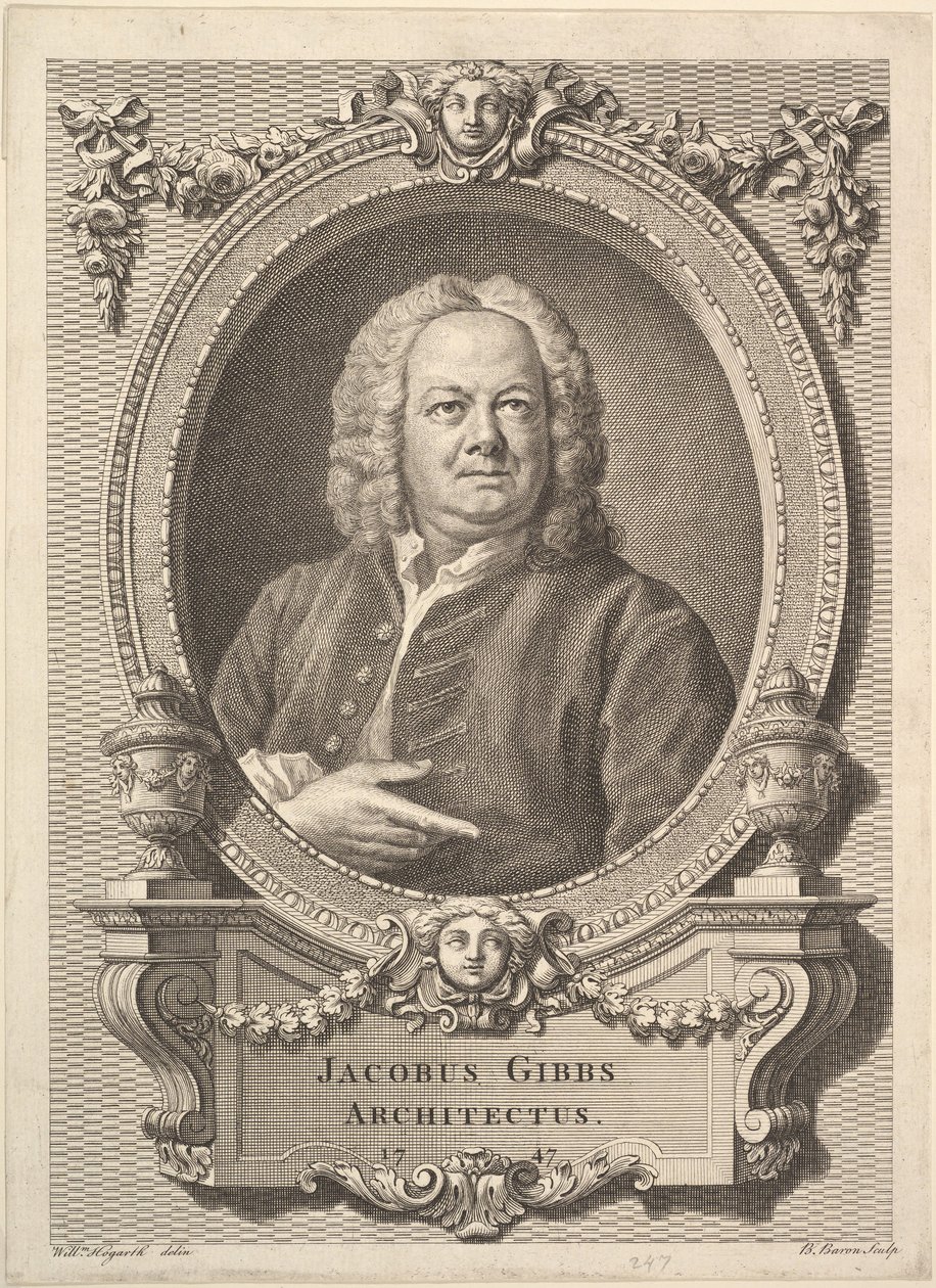 James Gibbs, arkitekt, 1747. av Bernard Baron