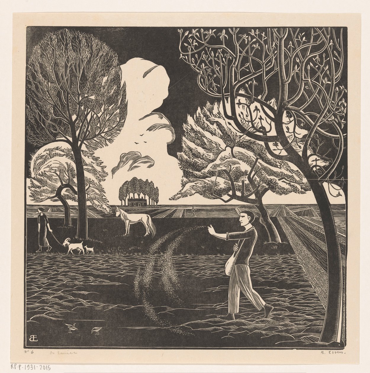 Sådd man av Bernard Essers (signed by artist)