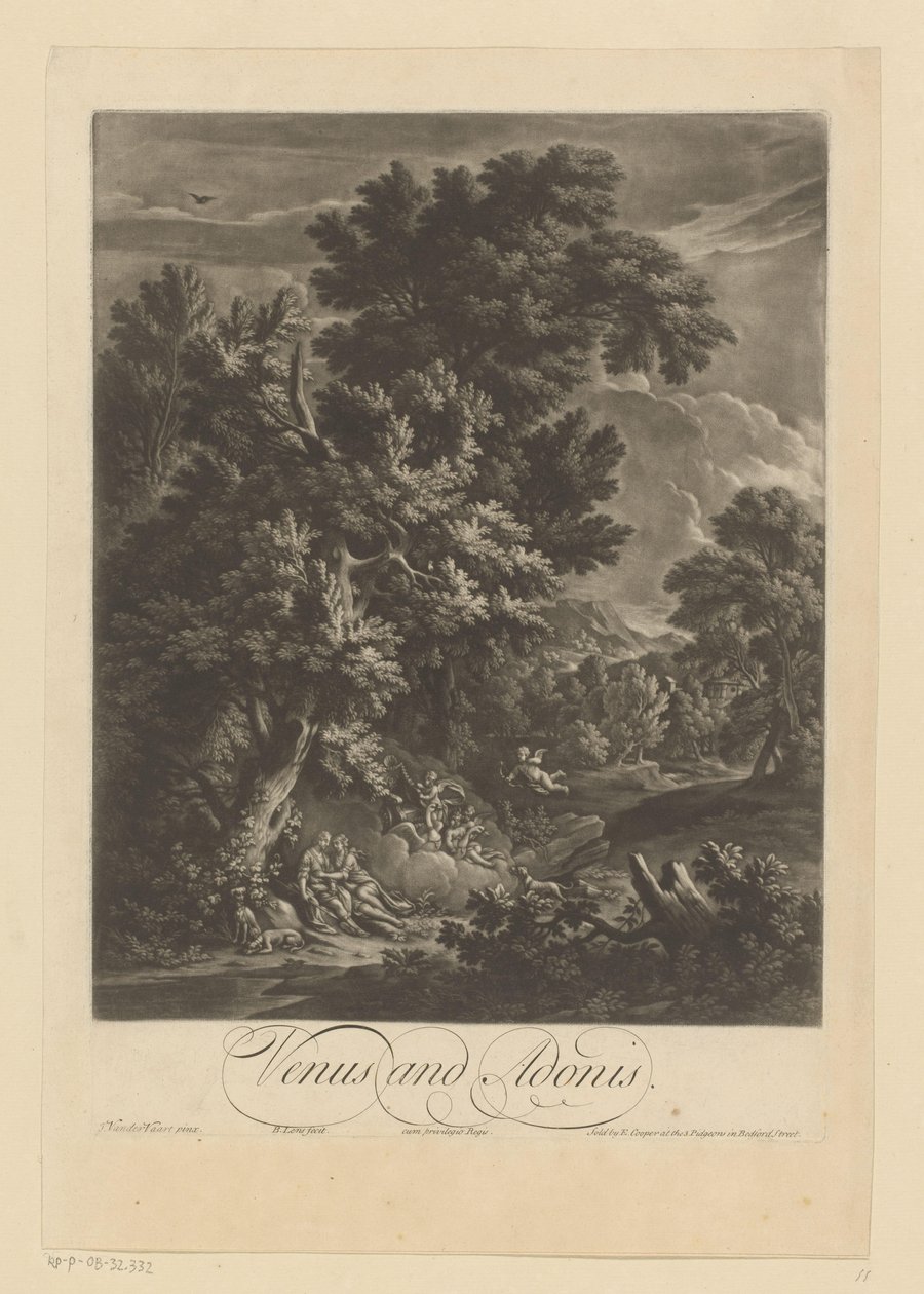 Venus en Adonis av Bernard Lens (II)