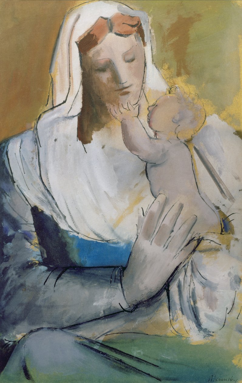 Mamma och barn av Bernard Meninsky