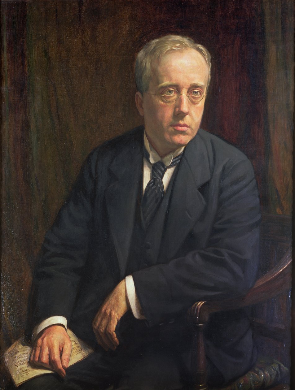 Porträtt av Gustav Holst, 1923 av Bernard Munns