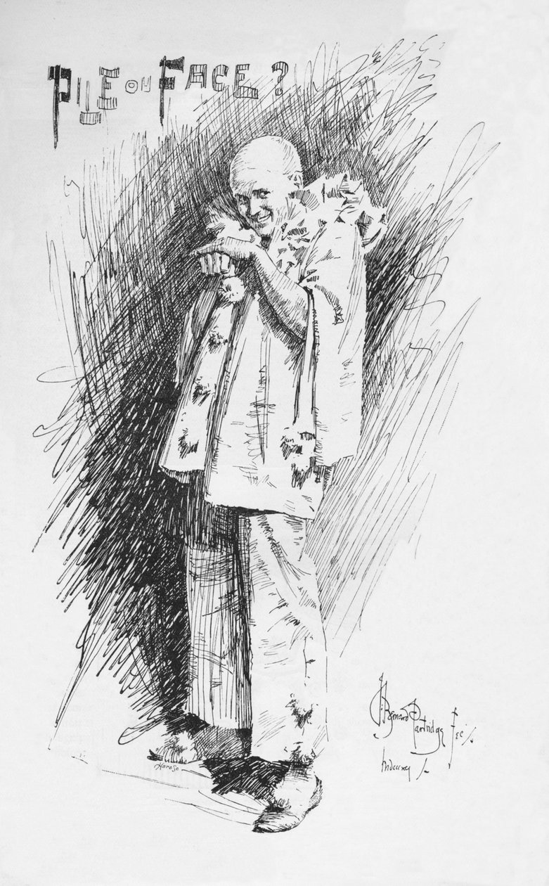 Clownskiss, c1893, 1894 av Bernard Partridge