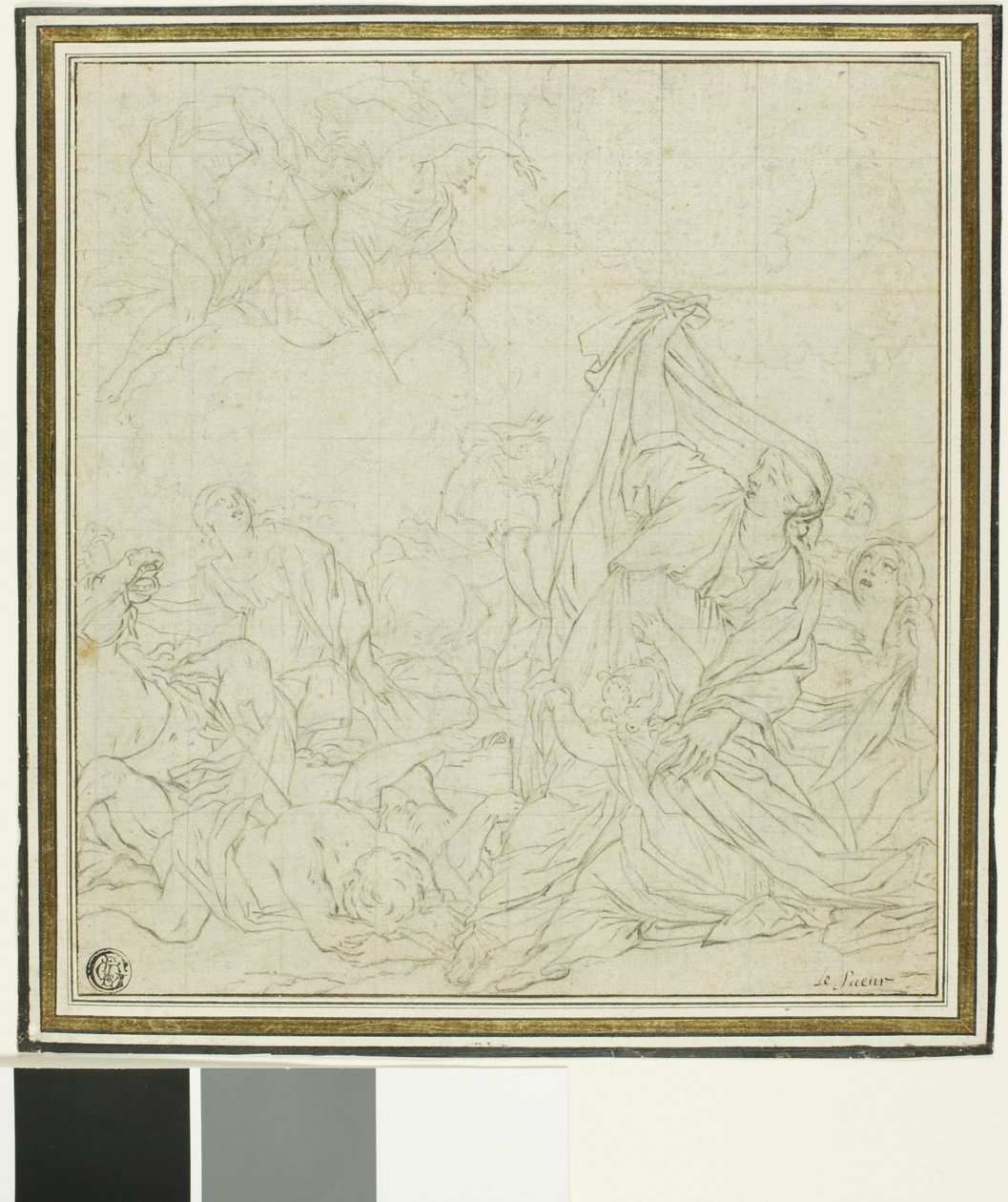 Niobes barn, dödade av Apollo och Artemius av Bernard Picart