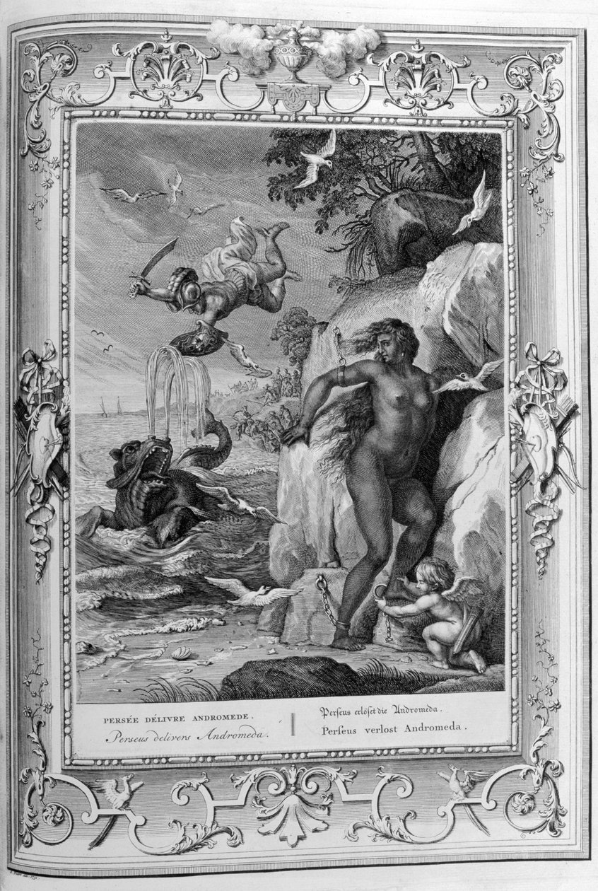 Perseus räddar Andromeda av Bernard Picart