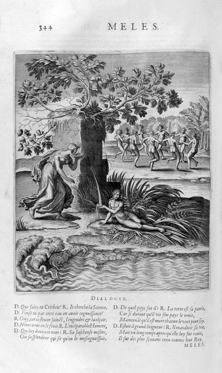 River Meles, 1615 av Bernard Picart