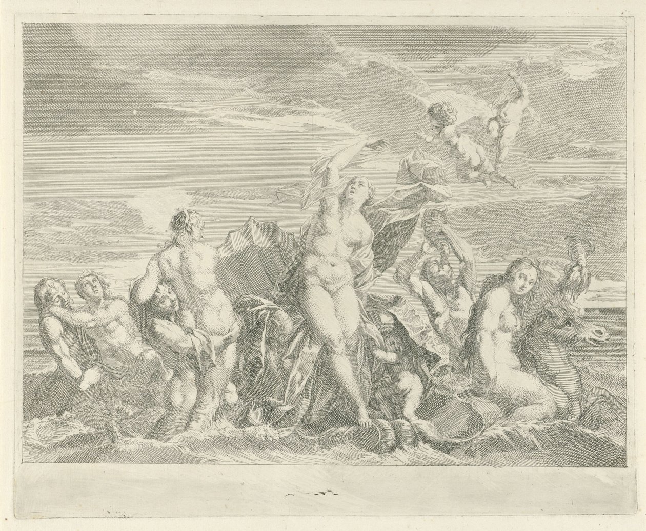 Triomf van Galatea av Bernard Picart