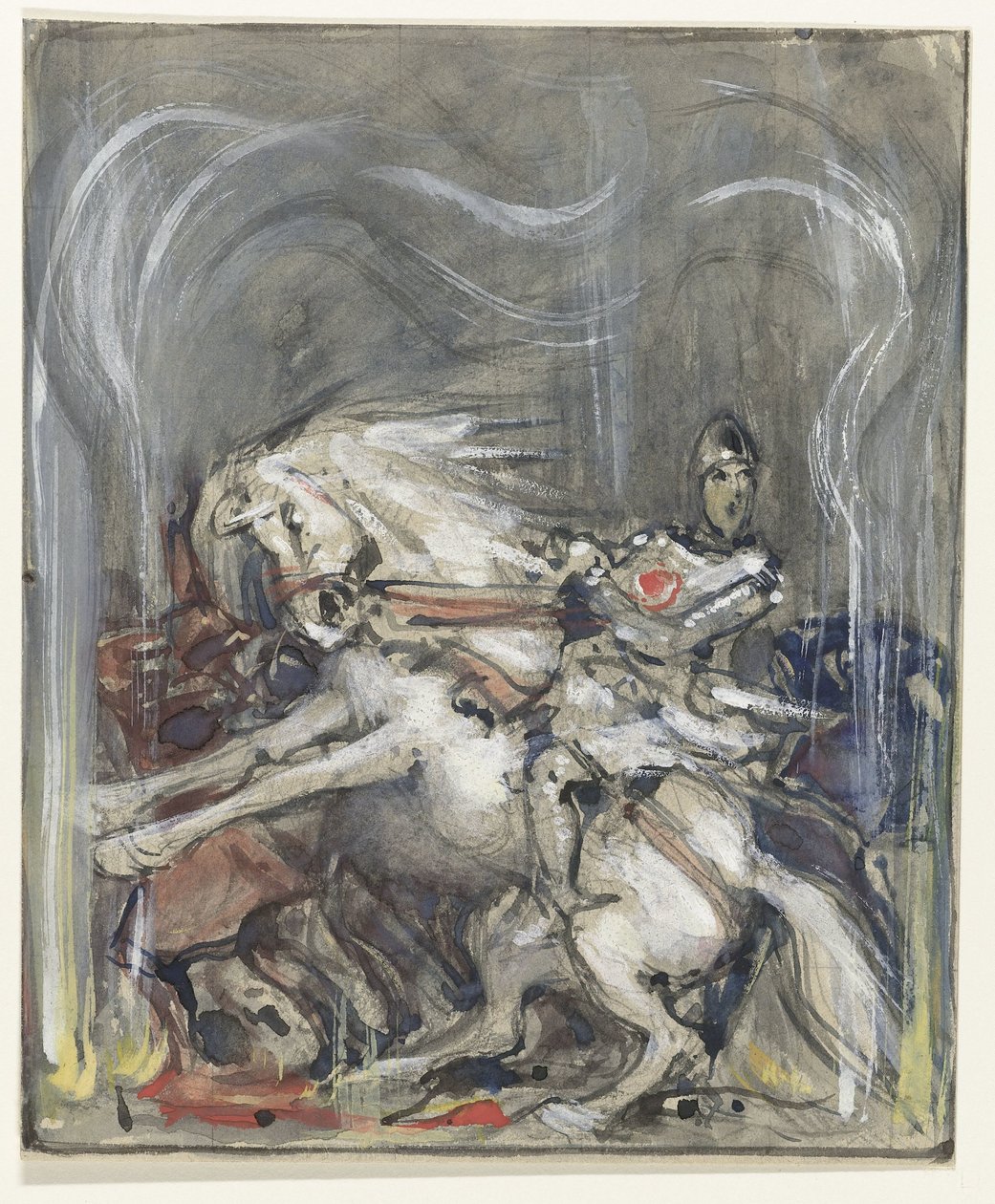 Ryttare på stigande häst av Bernard Willem Wierink