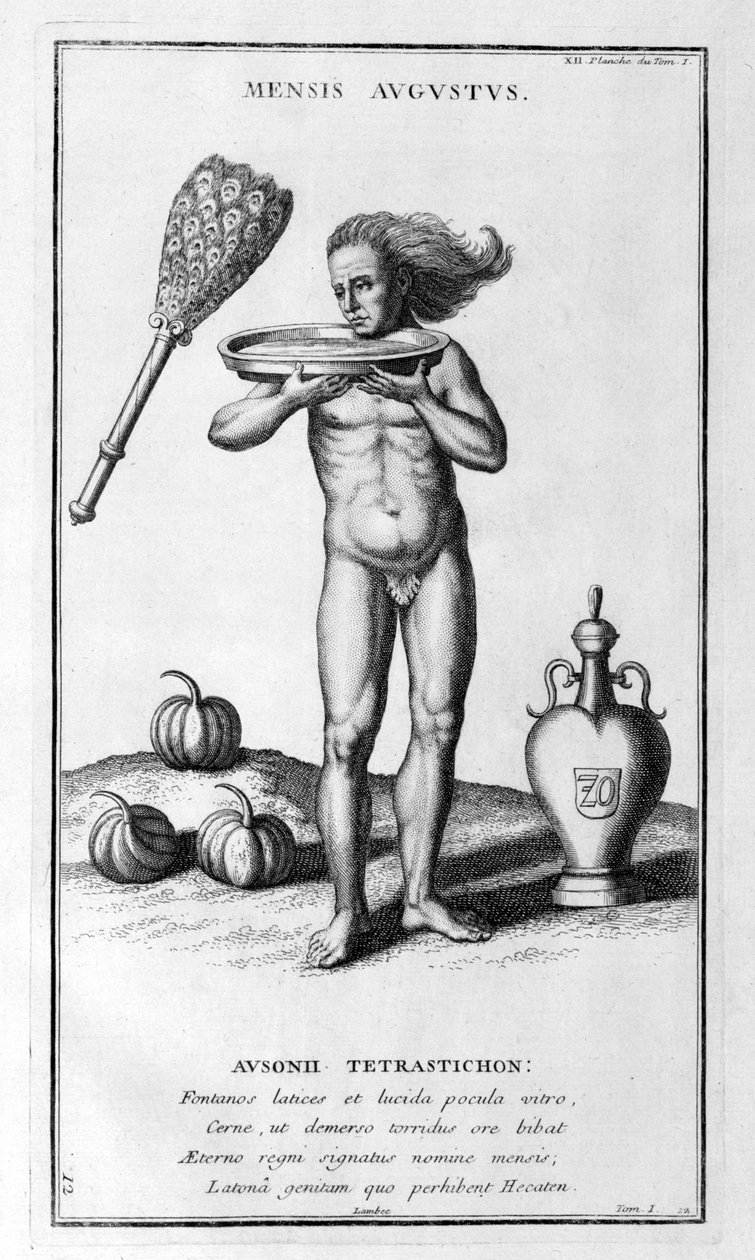 En representation av augusti 1757 av Bernard de Montfaucon