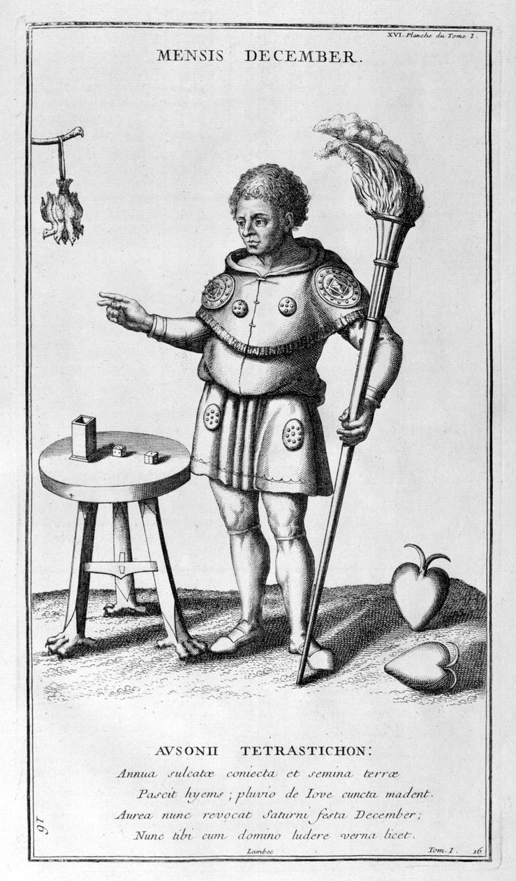 En representation av december 1757 av Bernard de Montfaucon