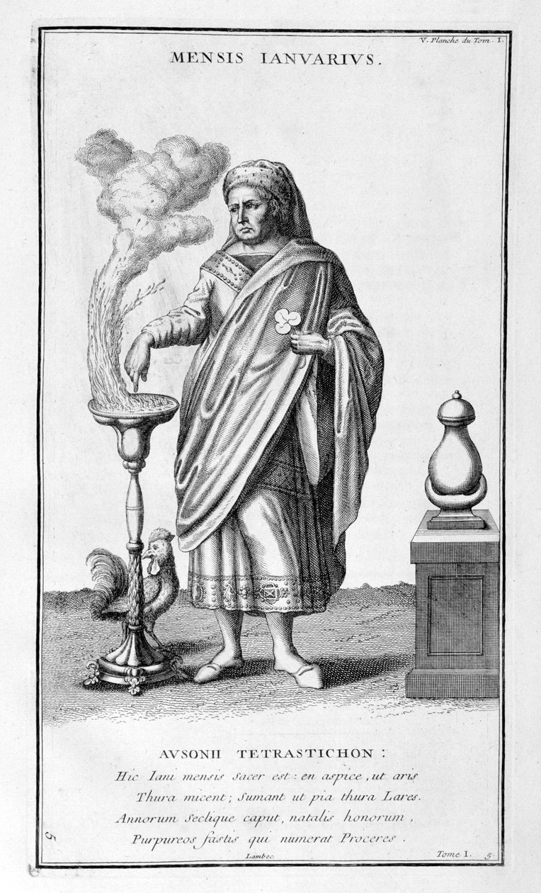 En representation av januari 1757. av Bernard de Montfaucon