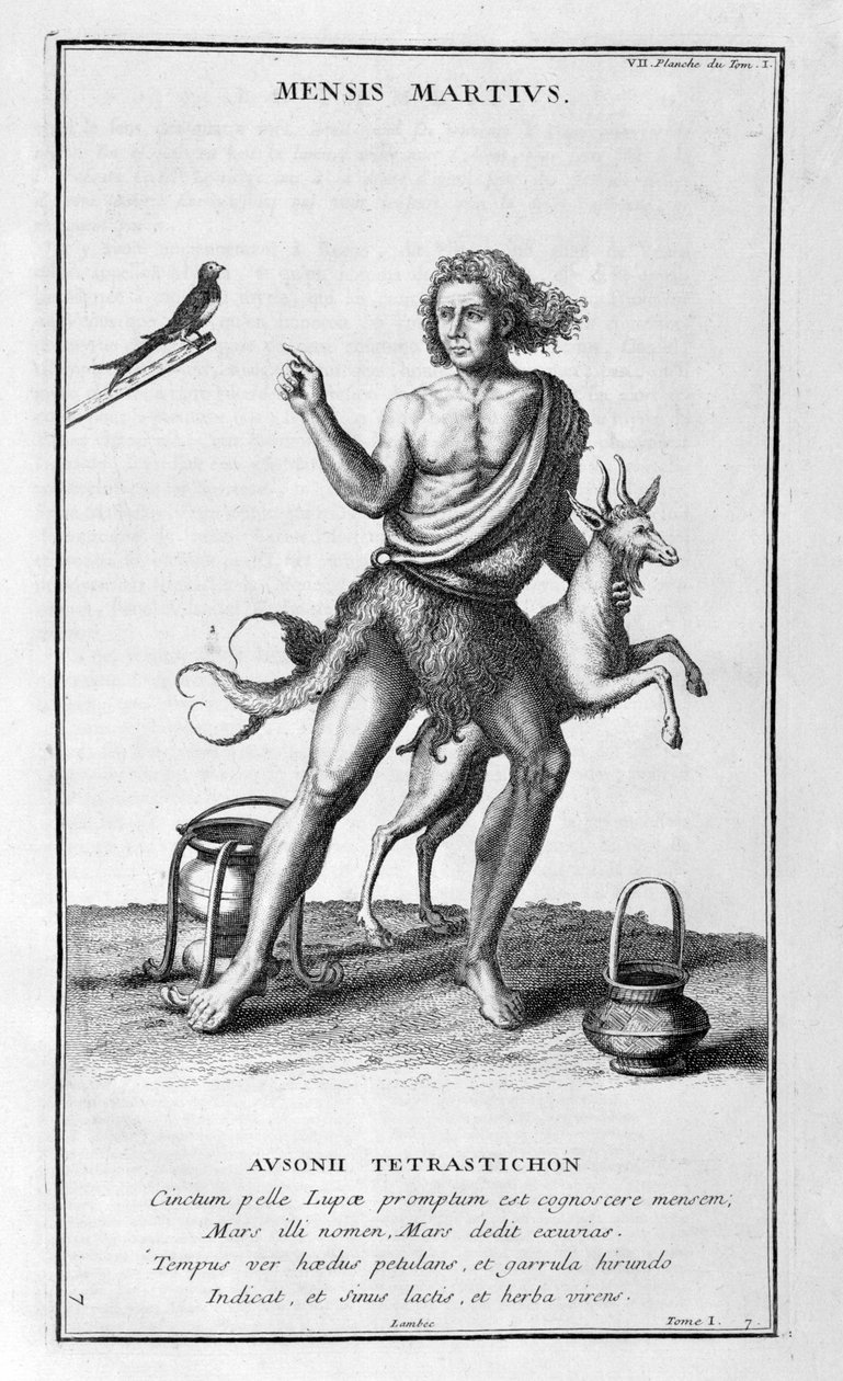 En representation av mars 1757. av Bernard de Montfaucon