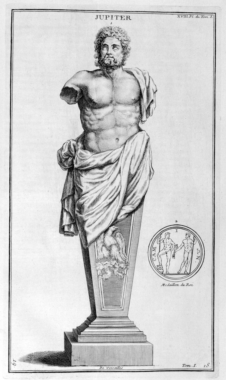 Jupiter, 1757 av Bernard de Montfaucon