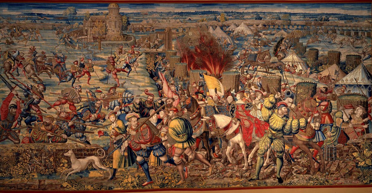 Slaget vid Pavia, ca 1530. av Bernard van Orley