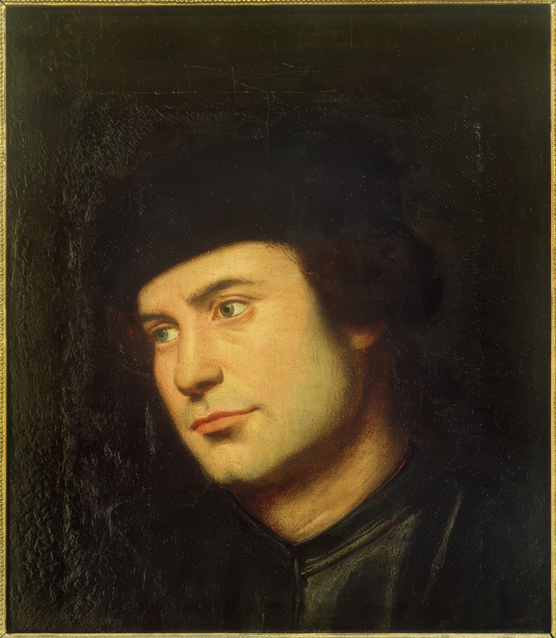 Man med svart keps av Bernardino Licinio