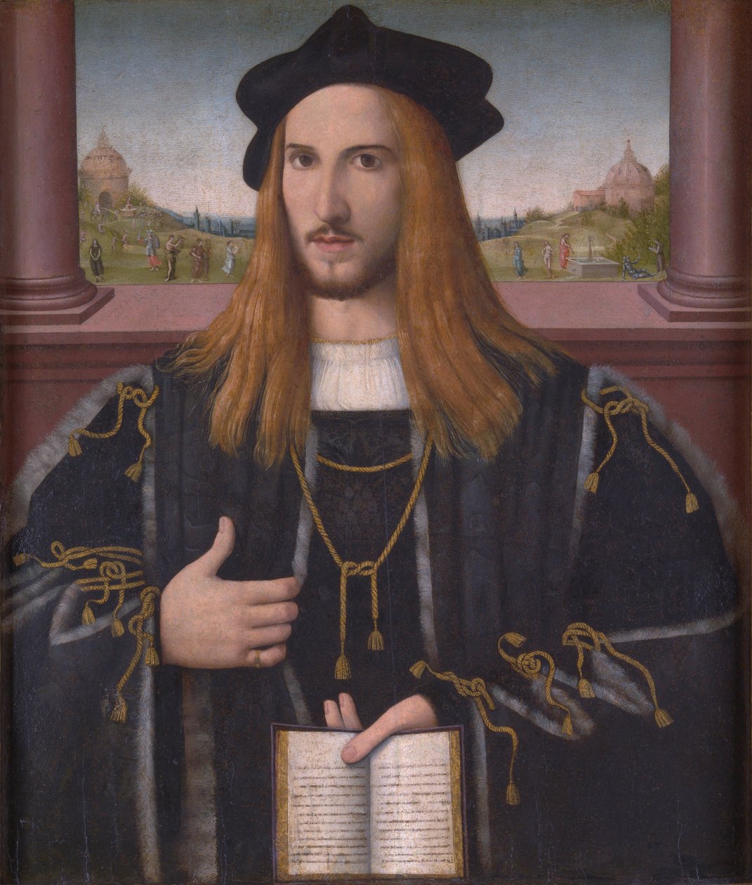 Portrait of Alberto III Pio av Bernardino Loschi