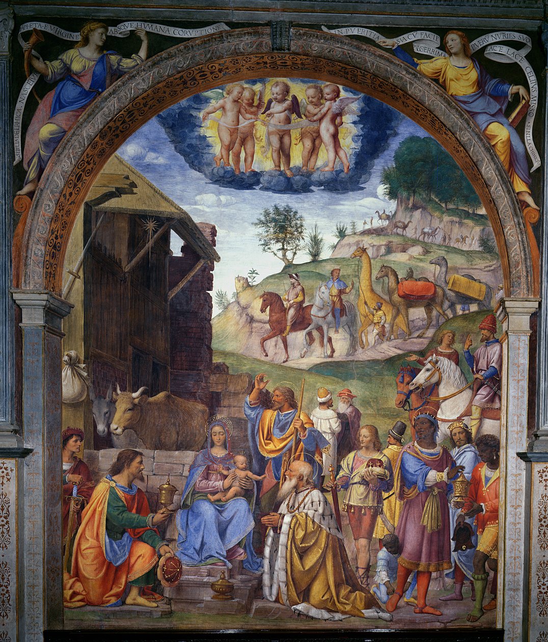 De vise kungarnas tillbedjan, 1525 av Bernardino Luini