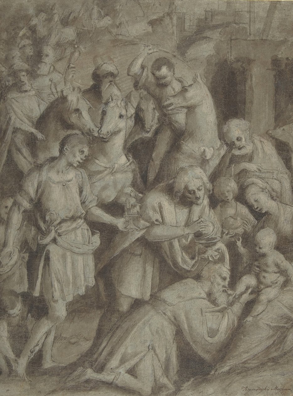 The Adoration of the Magi, 1553. av Bernardino Lanino