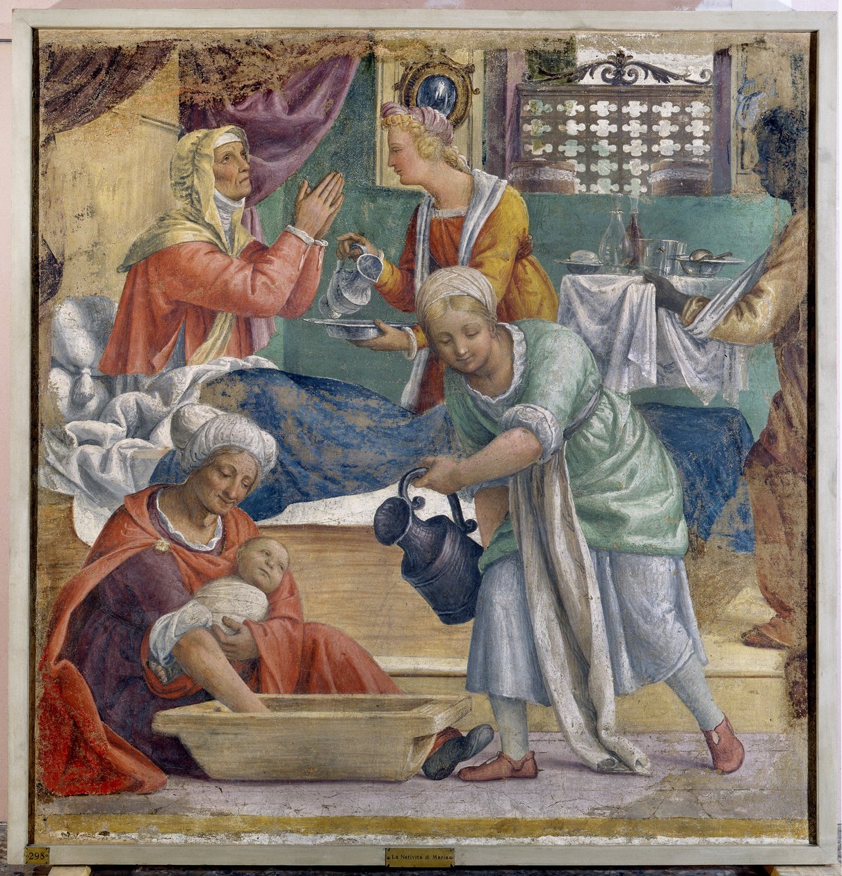 Jungfruns födelse av Bernardino Luini