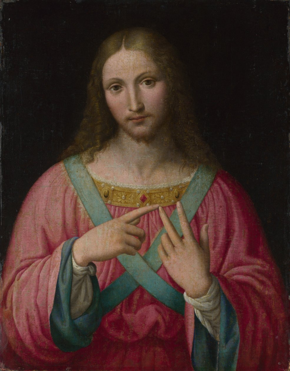 Kristus, efter 1530. av Bernardino Luini after .