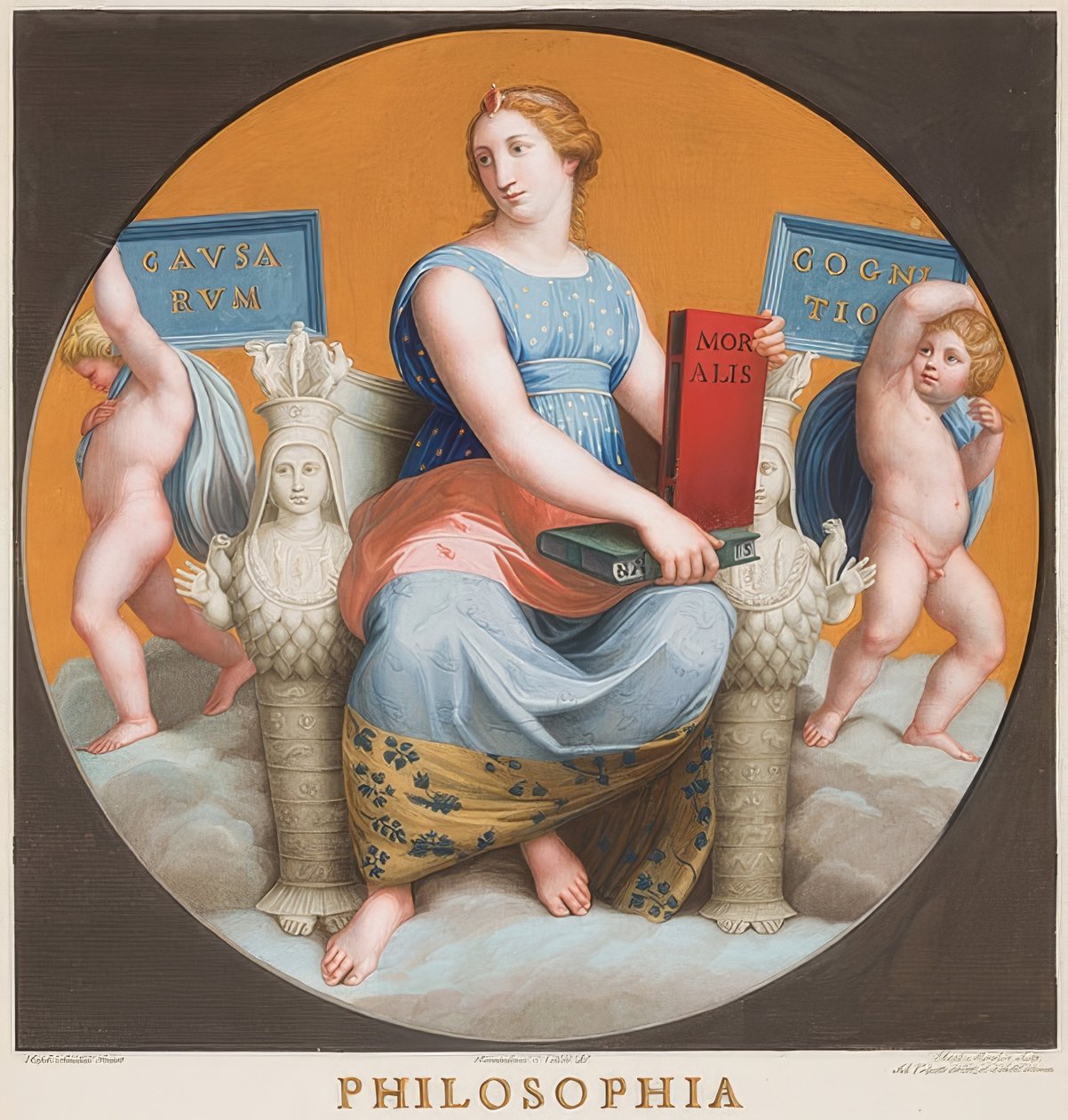 Philosophie (Stanze della Segnatura) av Bernardino Nocchi
