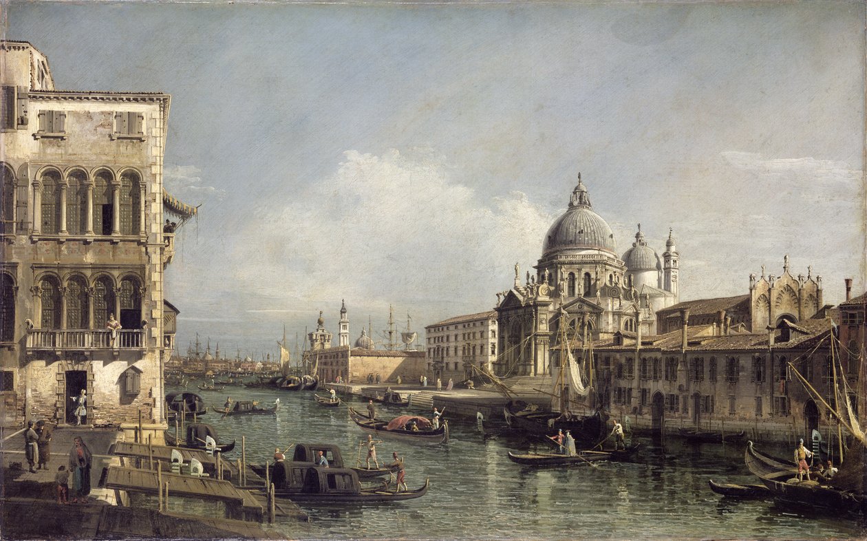 Ingång till Canal Grande, Venedig av Bernardo Bellotto