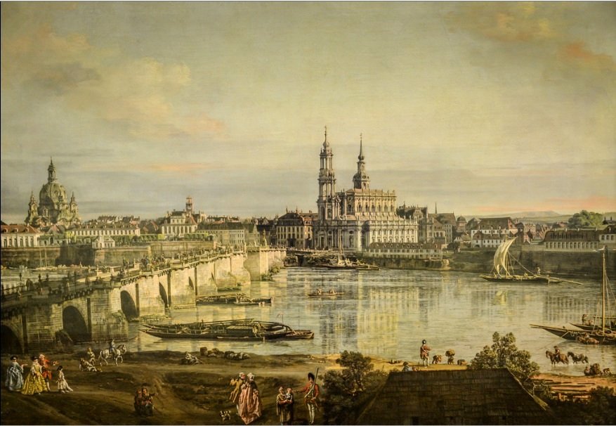 Old town of Dresden av Bernardo Bellotto